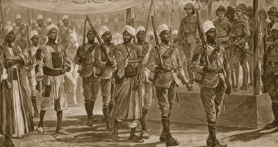 La conquista de Sudán por Lord Kitchener, 1896-98 - Mahmoud, el teniente jefe del Khalifa, capturado después de la batalla de Atbara, de 